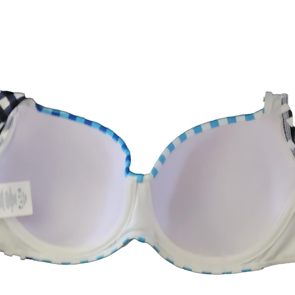 Draper James x Lands' End Twist Front Underwire Bikini Top Swimsuit - Picture 10 of 12